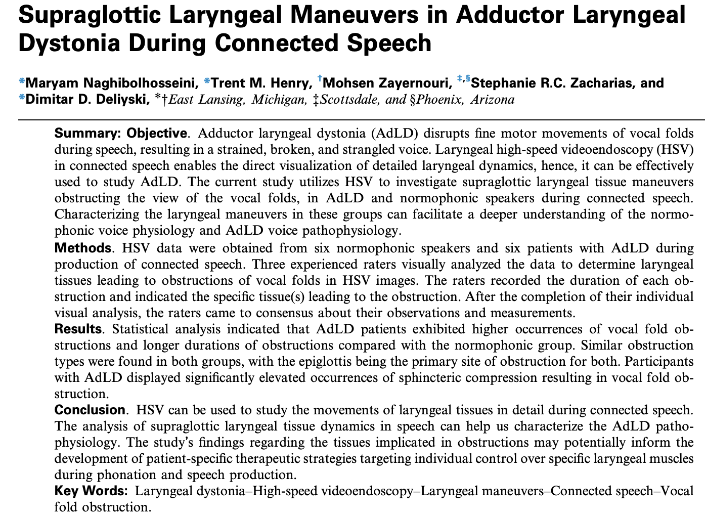 AVAH Lab publication